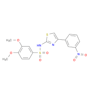 Benzenesulfonamide, 3,4-dimethoxy-N-[4-(3-nitrophenyl)-2-thiazolyl]-