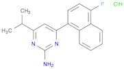 2-Pyrimidinamine, 4-(4-fluoro-1-naphthalenyl)-6-(1-methylethyl)-, hydrochloride (1:1)