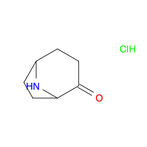 8-Azabicyclo[3.2.1]octan-2-one, hydrochloride (1:1)