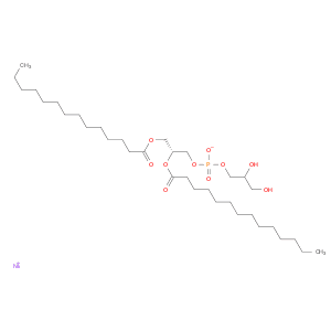 Tetradecanoic acid, (1R)-1-[[[(2,3-dihydroxypropoxy)hydroxyphosphinyl]oxy]methyl]-1,2-ethanediyl e…