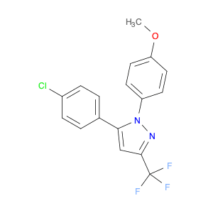 1H-Pyrazole, 5-(4-chlorophenyl)-1-(4-methoxyphenyl)-3-(trifluoromethyl)-