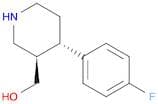 3-Piperidinemethanol, 4-(4-fluorophenyl)-, (3R,4S)-rel-