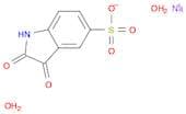 1H-Indole-5-sulfonic acid, 2,3-dihydro-2,3-dioxo-, sodium salt, hydrate (1:1:2)