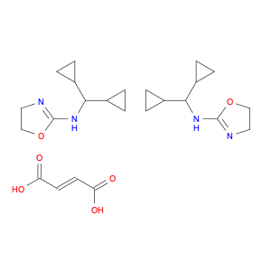 2-Oxazolamine, N-(dicyclopropylmethyl)-4,5-dihydro-, (2E)-2-butenedioate (2:1)