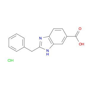 1H-Benzimidazole-6-carboxylic acid, 2-(phenylmethyl)-, hydrochloride (1:1)