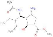 Cyclopentanecarboxylic acid, 3-[(1S)-1-(acetylamino)-2-ethylbutyl]-4-amino-2-hydroxy-, methyl este…