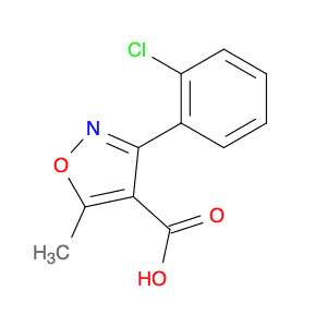 4-Isoxazolecarboxylic acid, 3-(2-chlorophenyl)-5-methyl-