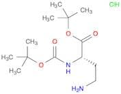Butanoic acid, 4-amino-2-[[(1,1-dimethylethoxy)carbonyl]amino]-, 1,1-dimethylethyl ester, hydrochl…