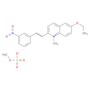 Quinolinium, 6-ethoxy-1-methyl-2-[2-(3-nitrophenyl)ethenyl]-, methyl sulfate (1:1)