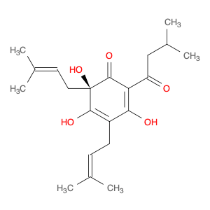 2,4-Cyclohexadien-1-one, 3,5,6-trihydroxy-4,6-bis(3-methyl-2-buten-1-yl)-2-(3-methyl-1-oxobutyl)-,…