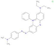 Phenazinium, 3-(diethylamino)-7-[2-[4-(dimethylamino)phenyl]diazenyl]-5-phenyl-, chloride (1:1)