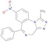 4H-[1,2,4]Triazolo[4,3-a][1,4]benzodiazepine, 1-methyl-8-nitro-6-phenyl-