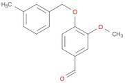 Benzaldehyde, 3-methoxy-4-[(3-methylphenyl)methoxy]-