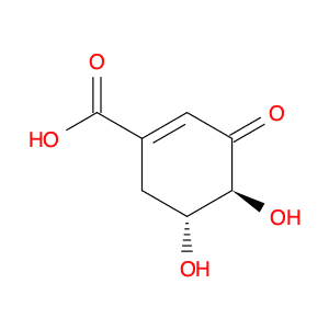 1-Cyclohexene-1-carboxylic acid, 4,5-dihydroxy-3-oxo-, (4S,5R)-