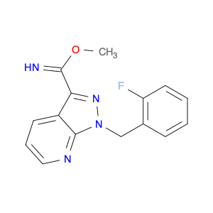 1H-Pyrazolo[3,4-b]pyridine-3-carboximidic acid, 1-[(2-fluorophenyl)methyl]-, methyl ester