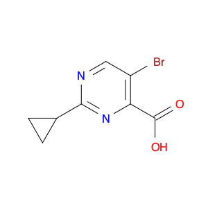 4-Pyrimidinecarboxylic acid, 5-bromo-2-cyclopropyl-