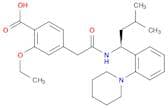 (S)-2-Ethoxy-4-[2-[[3-methyl-1-[2-(piperidin-1-yl)phenyl]butyl]amino]-2-oxoethyl]benzoic acid