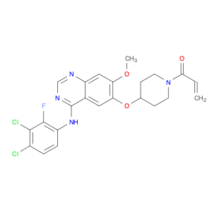 1-[4-[[4-[(3,4-Dichloro-2-fluorophenyl)amino]-7-methoxy-6-quinazolinyl]oxy]-1-piperidinyl]-2-prope…