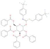 (2R,3R,4S,5R,6R)-2-((Benzoyloxy)methyl)-6-(((4-(trifluoromethyl)benzyl)thio)((4-(trifluoromethyl)p…