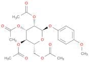 (2R,3R,4S,5S,6R)-2-(Acetoxymethyl)-6-(4-methoxyphenoxy)tetrahydro-2H-pyran-3,4,5-triyl triacetate