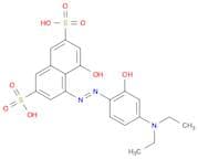 5-(4-DIETHYLAMINO-2-HYDROXYPHENYLAZO)-4-HYDROXYNAPHTHALENE-2,7-DISULFONIC ACID SODIUM SALT