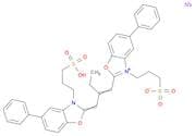 5-Phenyl-2-[2-[[5-phenyl-3-(3-sulfopropyl)-2(3H)-benzoxazolylidene]methyl]-1-butenyl]-3-(3-sulfopr…