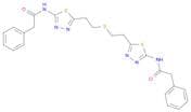 Bis-2-(5-phenylacetamido-1,3,4-thiadiazol-2-yl)ethyl sulfide
