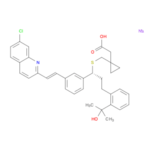 Cyclopropaneacetic acid, 1-[[[(1R)-1-[3-[(1E)-2-(7-chloro-2-quinolinyl)ethenyl]phenyl]-3-[2-(1-hyd…