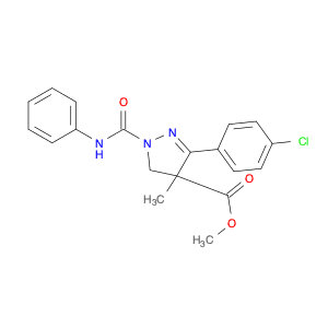 methyl 3-(4-chlorophenyl)-4-methyl-1-(phenylcarbamoyl)-4,5-dihydro-1h-pyrazole-4-carboxylate