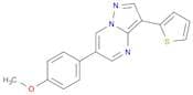Pyrazolo[1,5-a]pyrimidine,6-(4-methoxyphenyl)-3-(2-thienyl)-