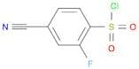 Benzenesulfonyl chloride, 4-cyano-2-fluoro-