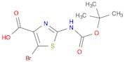 4-Thiazolecarboxylicacid, 5-bromo-2-[[(1,1-dimethylethoxy)carbonyl]amino]-