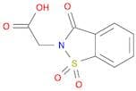 (1,1-DIOXIDO-3-OXO-1,2-BENZISOTHIAZOL-2(3H)-YL)ACETIC ACID