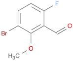 3-BROMO-6-FLUORO-2-METHOXYBENZALDEHYDE