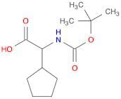 2-((tert-Butoxycarbonyl)amino)-2-cyclopentylacetic acid