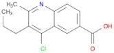 4-CHLORO-2-METHYL-3-PROPYLQUINOLINE-6-CARBOXYLIC ACID