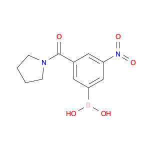 3-NITRO-5-(PYRROLIDIN-1-YLCARBONYL)BENZENEBORONIC ACID