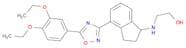2-(4-(5-(3,4-Diethoxyphenyl)-1,2,4-oxadiazol-3-yl)-2,3-dihydro-1H-inden-1-ylamino)ethanolhydrochlo…