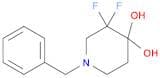 1-benzyl-3,3-difluoropiperidine-4,4-diol