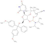 5'-O-(4,4-Dimethoxytrityl)-2'-O-[(tert-butyl)dimethylsilyl]uridine-3'-(2-cyanoethyl-N,N-diisopropy…