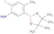 2-fluoro-4-methyl-5-(4,4,5,5-tetramethyl-1,3,2-dioxaborolan-2-yl)benzenamine