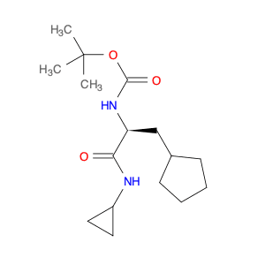 (S)-tert-butyl (3-cyclopentyl-1-(cyclopropylaMino)-1-oxopropan-2-yl)carbaMate
