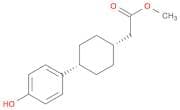 Cyclohexaneacetic acid, 4-(4-hydroxyphenyl)-, Methyl ester, cis-