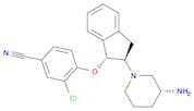 4-(((1R,2R)-2-((R)-3-Aminopiperidin-1-yl)-2,3-dihydro-1H-inden-1-yl)oxy)-3-chlorobenzonitrile