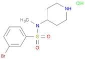 3-BroMo-N-Methyl-N-piperidin-4-yl-benzenesulfonaMide hydrochloride
