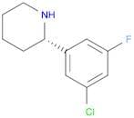 (2S)-2-(5-CHLORO-3-FLUOROPHENYL)PIPERIDINE