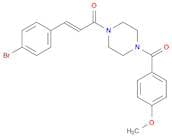 (2E)-3-(4-Bromophenyl)-1-[4-(4-methoxybenzoyl)-1-piperazinyl]-2-propen-1-one