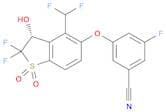 3-[[(3R)-4-(difluoromethyl)-2,2-difluoro-3-hydroxy-1,1-dioxo-3H-benzothiophen-5-yl]oxy]-5-fluoro-b…