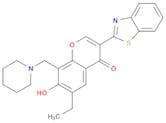 3-(2-Benzothiazolyl)-6-ethyl-7-hydroxy-8-(1-piperidinylmethyl)-4H-1-benzopyran-4-one