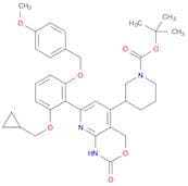 1-Piperidinecarboxylic acid, 3-[7-[2-(cyclopropylmethoxy)-6-[(4-methoxyphenyl)methoxy]phenyl]-1,4-…